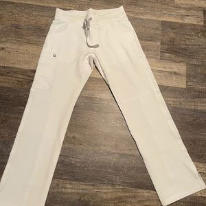 Figs small white scrub pant
